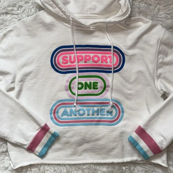 Target🎯Pride “Support One Another” Cropped Hoodie, Size S - Picture 4 of 13